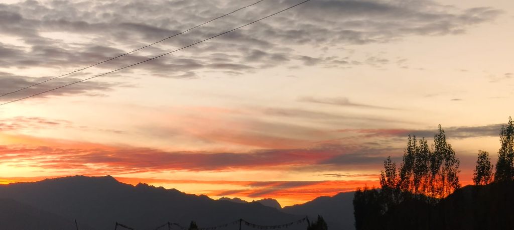 Ladakh sunset sky